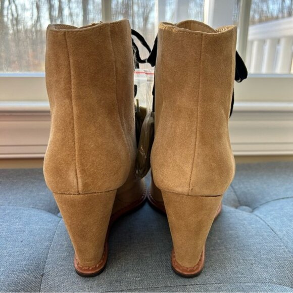 Kate Spade New York Saundra Suede Honey Wedged Boots - Picture 5 of 6
